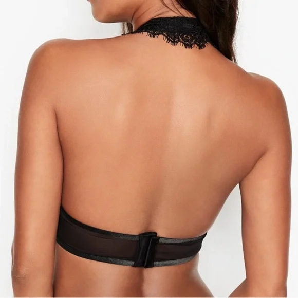 Victoria's Secret Dream Angels Black Lace Collar Demi Bra  Womens Size 36 C - Picture 2 of 12